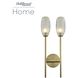 June LED 9 inch Winter Brass Bath Wall Sconce Wall Light