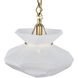 Bolsa 1 Light 12 inch Winter Brass Pendant Ceiling Light