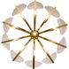 Aliform 10 Light 34 inch Oxidized Gold Leaf Pendant Ceiling Light