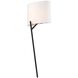 Tahoe Wall Sconce Wall Light in Matte Black With Polished Nickel