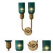 Verde Wall Sconce Wall Light in Satin Brass