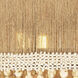 Naturale 5 Light 22 inch Jute Semi Flush Mount Ceiling Light