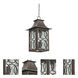 Monterey 3 Light 12 inch Aged Bronze Outdoor Hanging Lantern