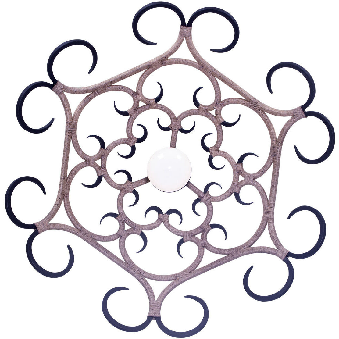 Ferrum 1 Light 28 inch Matte Black Pendant Ceiling Light