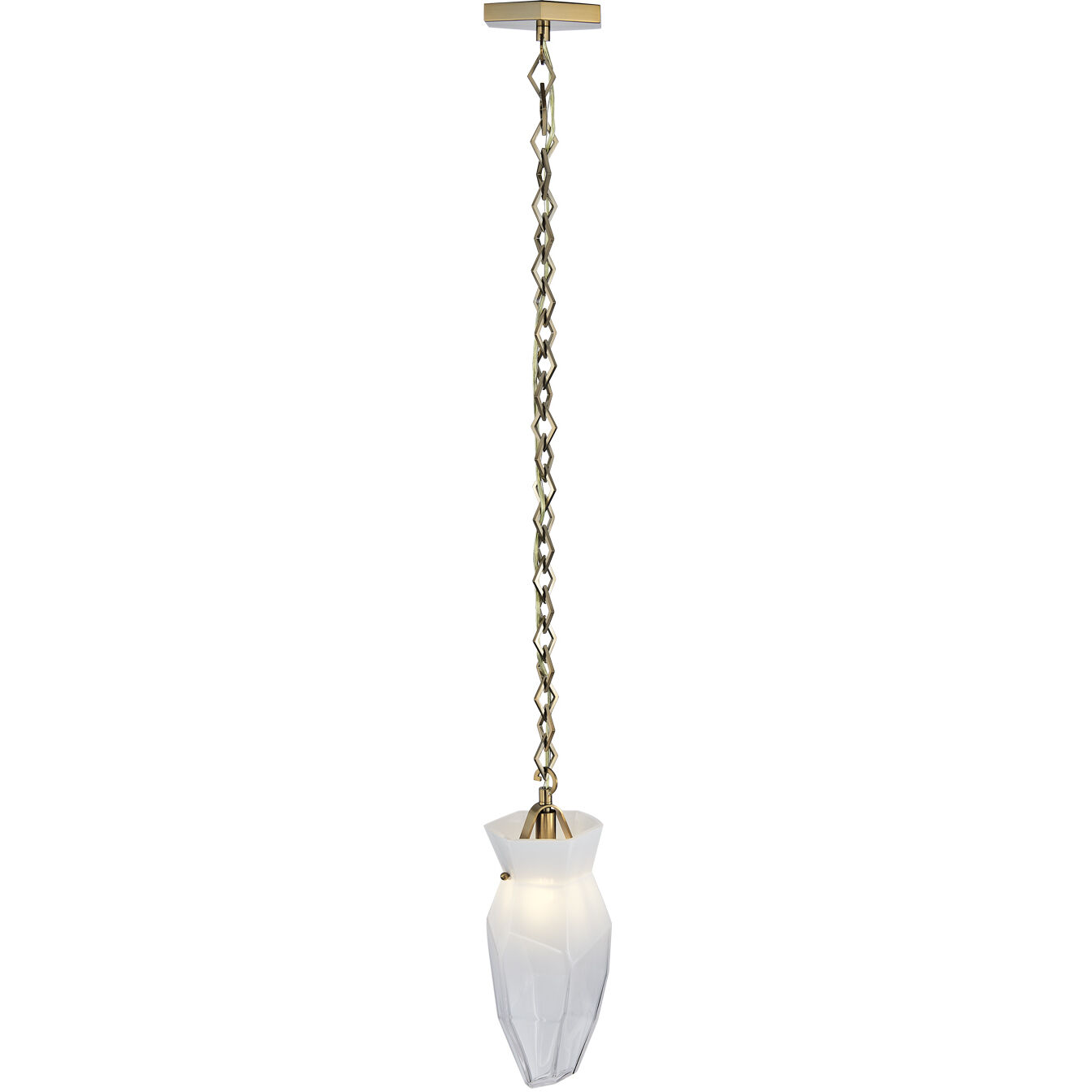 Bolsa 1 Light 6.5 inch Winter Brass Pendant Ceiling Light