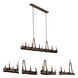Duluth Island Linear Ceiling Light in Satin Bronze