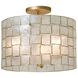 Roxy 3 Light 17 inch Oxidized Gold Leaf Semi Flush Mount Ceiling Light
