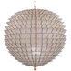 Samal 6 Light 25 inch Oxidized Gold Leaf Pendant Chandelier Ceiling Light