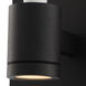 Candelero Outdoor LED 11 inch Matte Black with White Accent Outdoor Wall Sconce in Black Matte