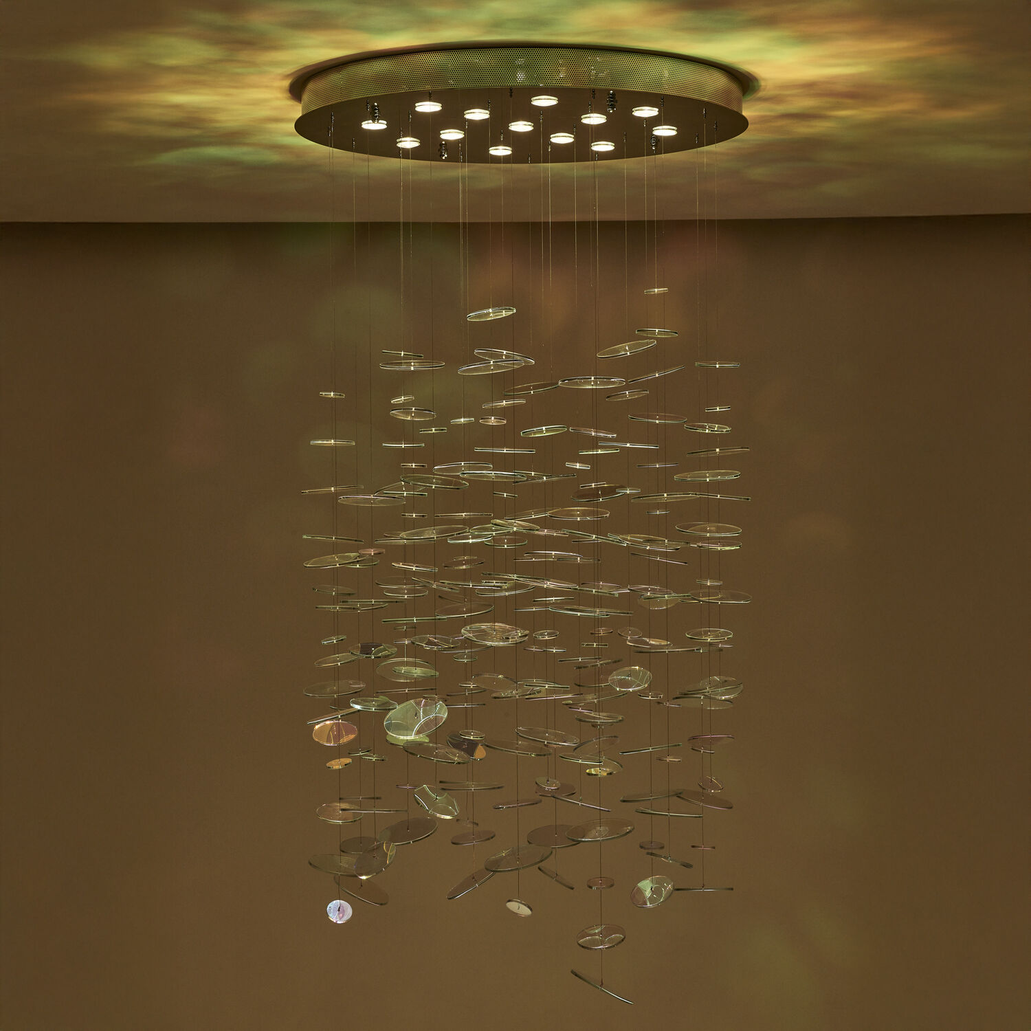 Spettro 13 Light 36 inch Polished Chrome Chandelier Ceiling Light