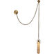 Flint Convertible Wall Sconce/Pendant Wall Light in Winter Brass