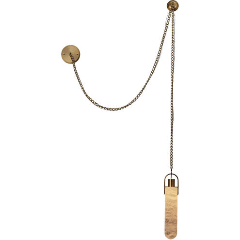 Flint Convertible Wall Sconce/Pendant Wall Light in Winter Brass