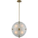 Sussex LED 18 inch Winter Brass Pendant Ceiling Light