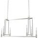 Kingston 6 Light 42 inch Polished Nickel Island Light Ceiling Light
