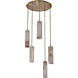 Vertical 27.5 inch Winter Brass Pendant Ceiling Light