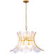 Gossamer 12 Light 32 inch Oxidized Gold Leaf Pendant Ceiling Light