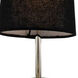 Sophia Wall Sconce Wall Light in Polished Nickel, Black