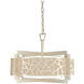 Miramar 5 Light 26 inch Rose Silver Convertible Pendant Ceiling Light