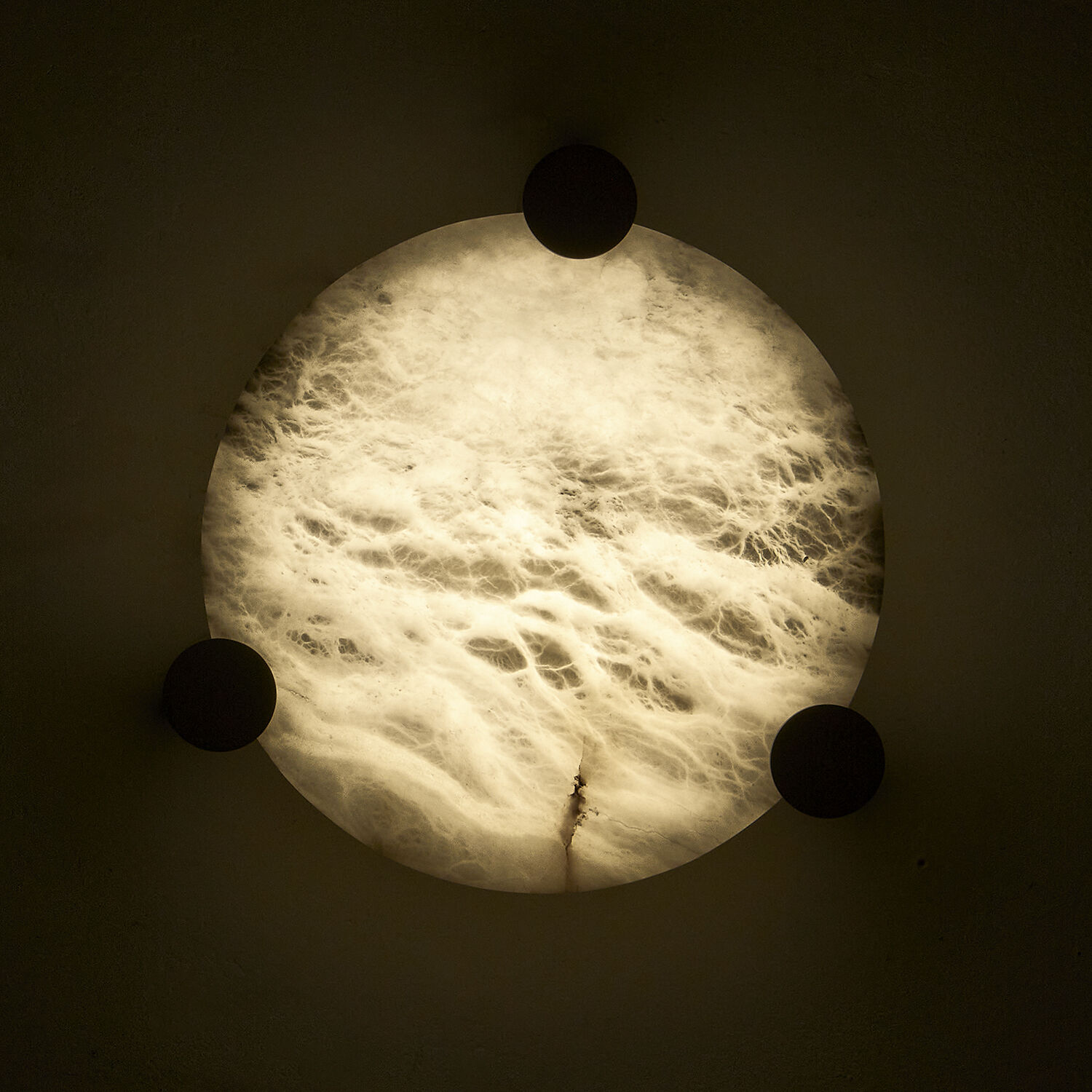 Lumba LED 17 inch Winter Brass Flush Mount Ceiling Light