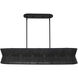 Madura Island Linear Ceiling Light in Matte Black