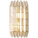 Fractal 2 Light 8.5 inch Oxidized Gold Leaf Wall Sconce Wall Light