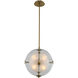 Sussex LED 14 inch Winter Brass Pendant Ceiling Light