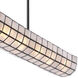 Sanibel Island Linear Ceiling Light in Matte Black