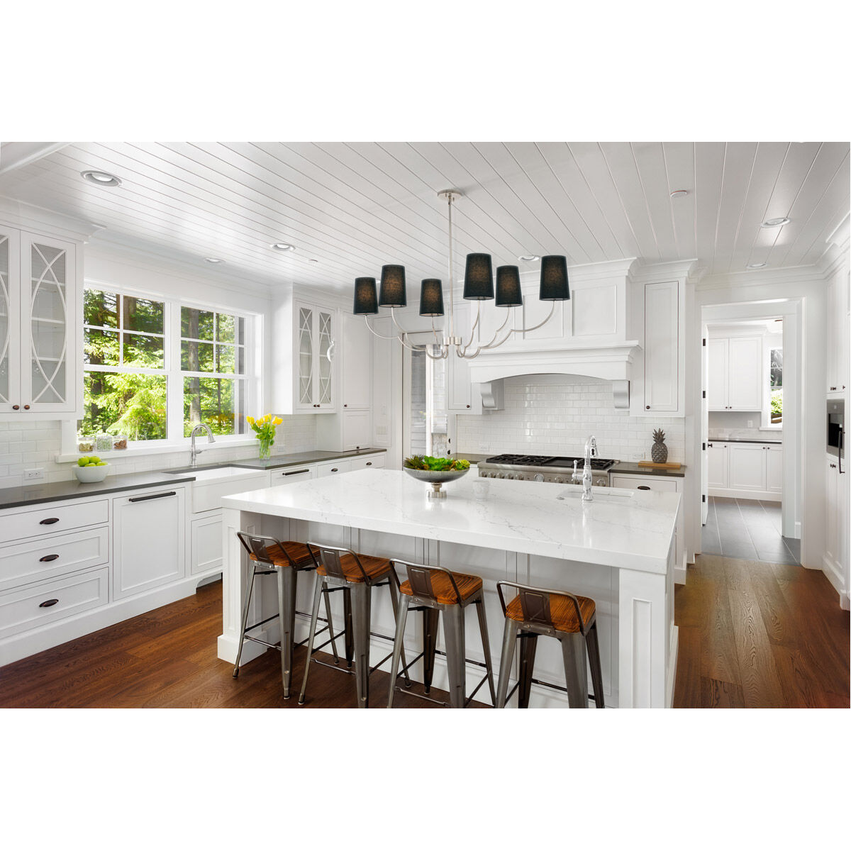 Sophia Wall Sconce Wall Light in Polished Nickel, Black