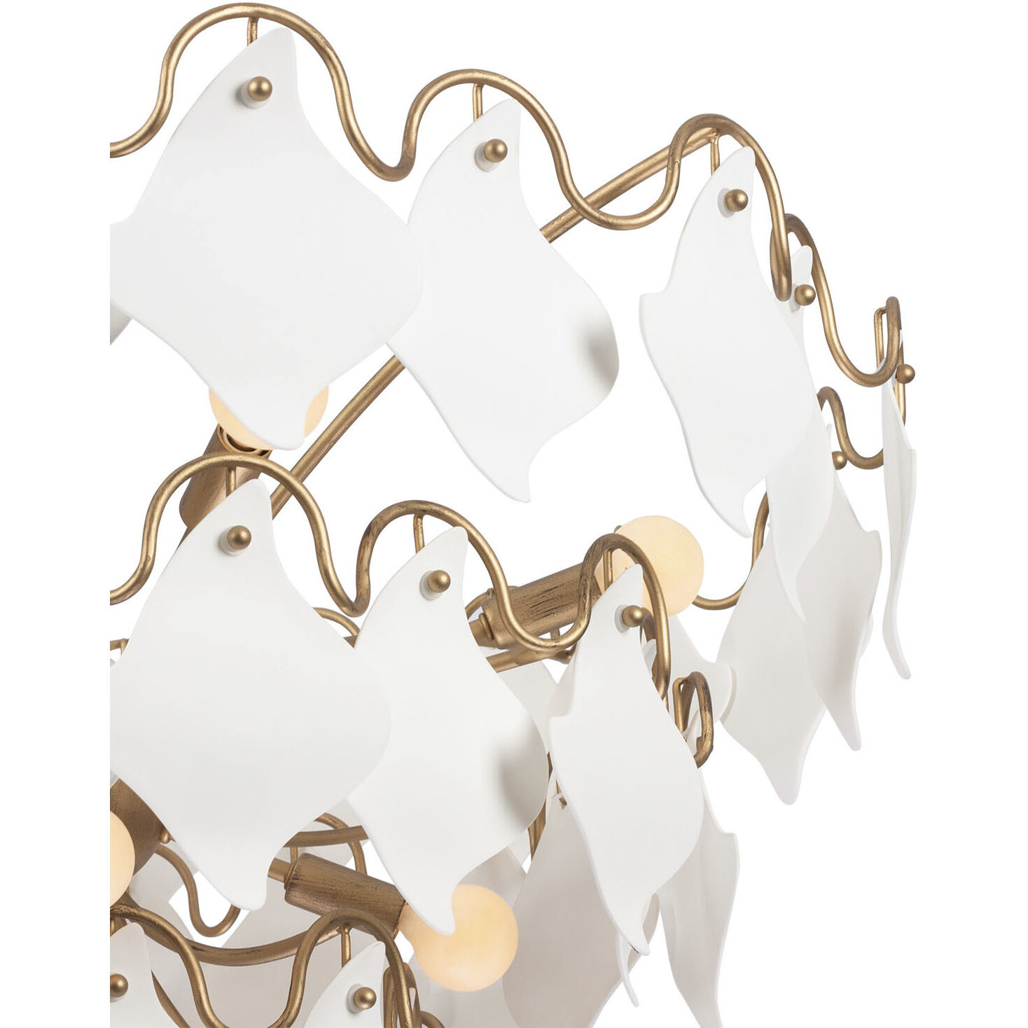 Manta 10 Light 32 inch Modern Gold Pendant Ceiling Light