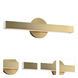 Lavo Wall Sconce Wall Light in Winter Brass