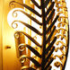 Fern 3 Light 11.5 inch Modern Gold Wall Sconce Wall Light