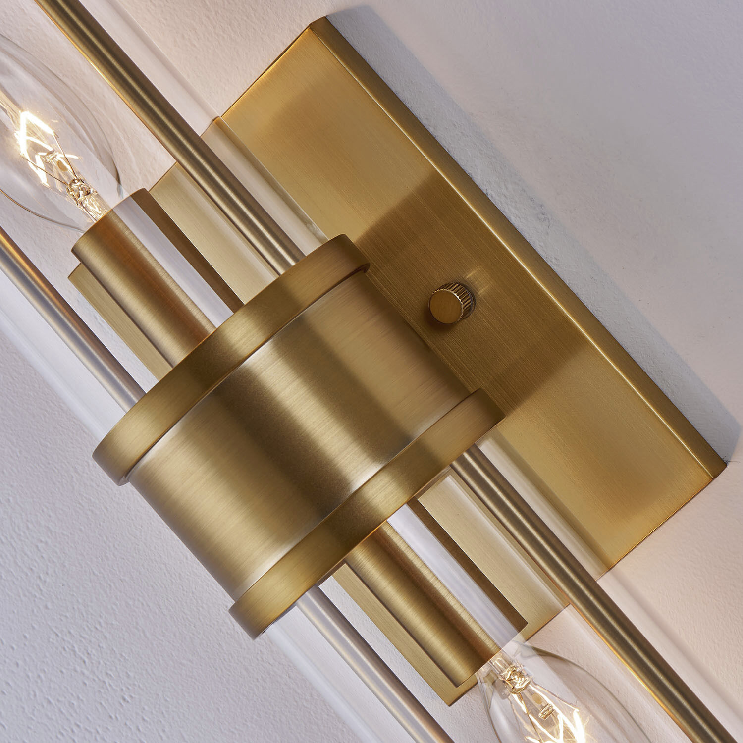 Duet Wall Sconce Wall Light in Vintage Brass