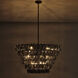 Uroko 14 Light 34 inch Black Nickel Pendant Ceiling Light