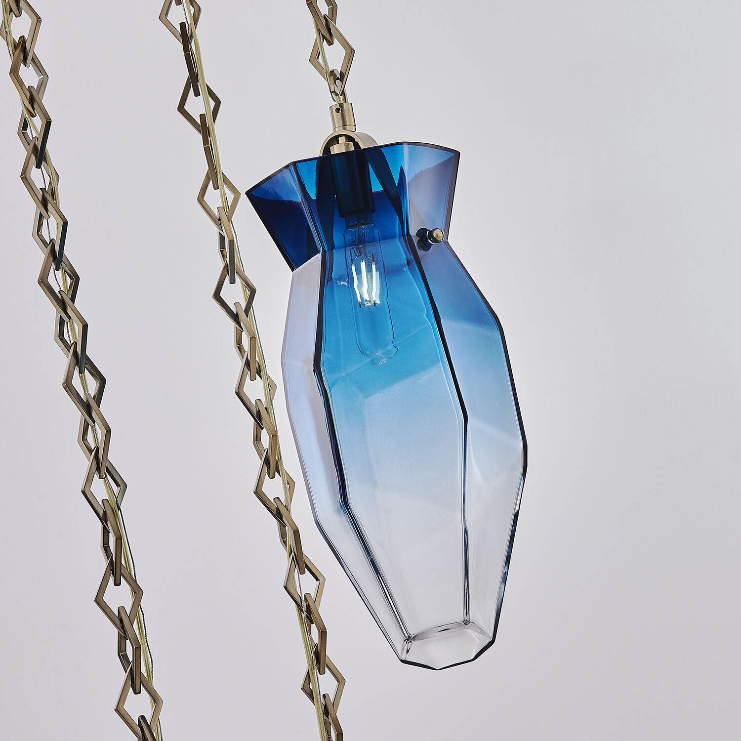 Bolsa 3 Light 21.25 inch Winter Brass Chandelier Ceiling Light