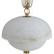 Volterra LED 17 inch Winter Brass Pendant Ceiling Light