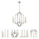 Provence 6 Light 25 inch Polished Nickel Chandelier Ceiling Light