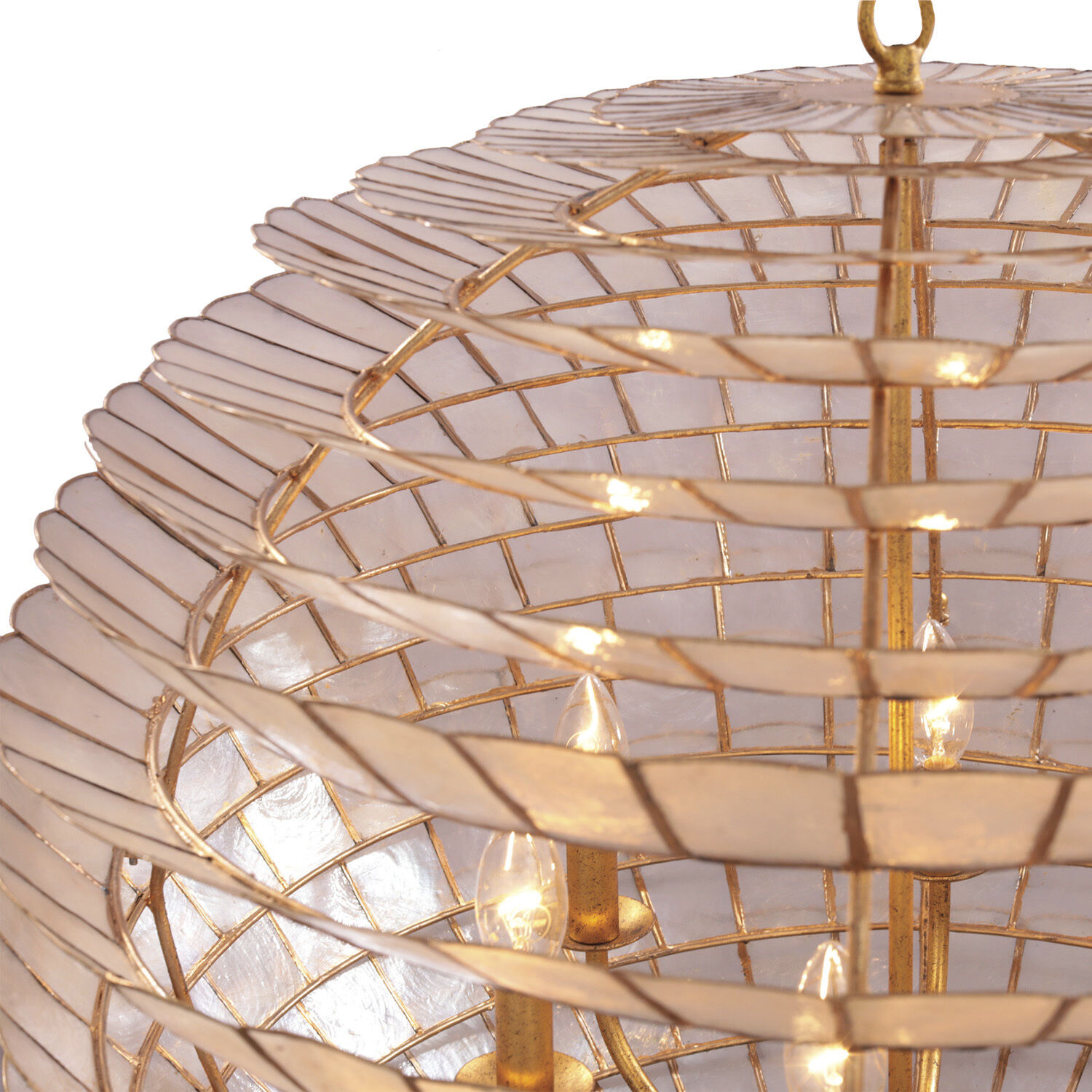 Samal 6 Light 25 inch Oxidized Gold Leaf Pendant Chandelier Ceiling Light