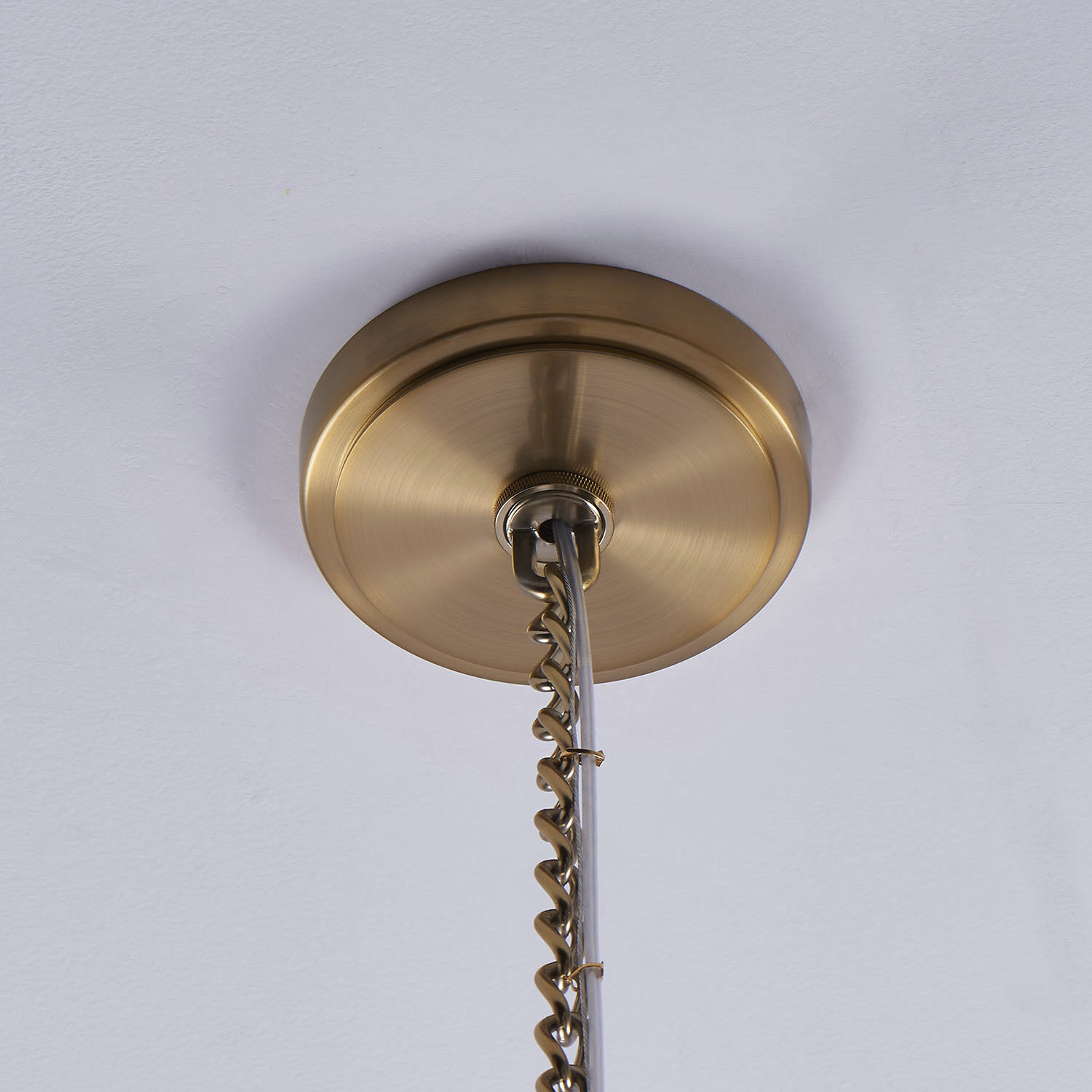 Vertical 5 inch Winter Brass Pendant Ceiling Light