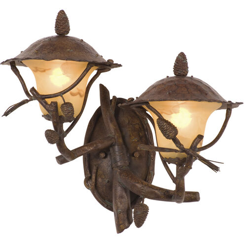 Ponderosa Outdoor 2 Light 20 inch Ponderosa Wall Sconce Wall Light