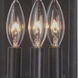 Lakewood Outdoor 3 Light 9 inch Aged Iron Wall Sconce Wall Light