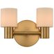 Harlowe LED 11 inch Winter Brass Bath Vanity Light Wall Light