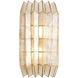 Fractal 2 Light 8.5 inch Oxidized Gold Leaf Wall Sconce Wall Light