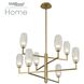 June LED 36 inch Winter Brass Chandelier Ceiling Light