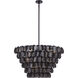 Uroko 14 Light 34 inch Black Nickel Pendant Ceiling Light
