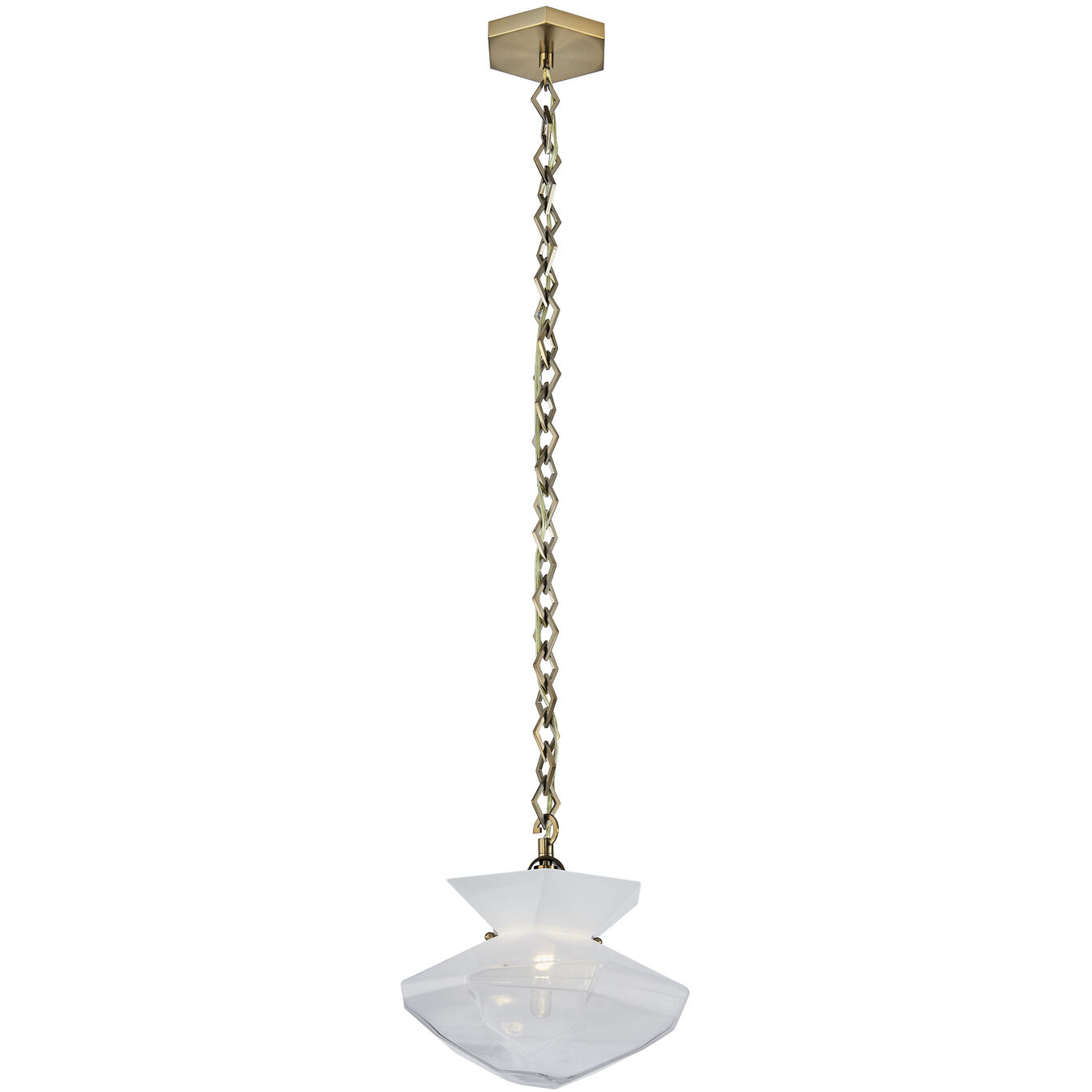 Bolsa 1 Light 12 inch Winter Brass Pendant Ceiling Light