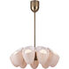 Cocoon 9 Light 28 inch Winter Brass Pendant Chandelier Ceiling Light