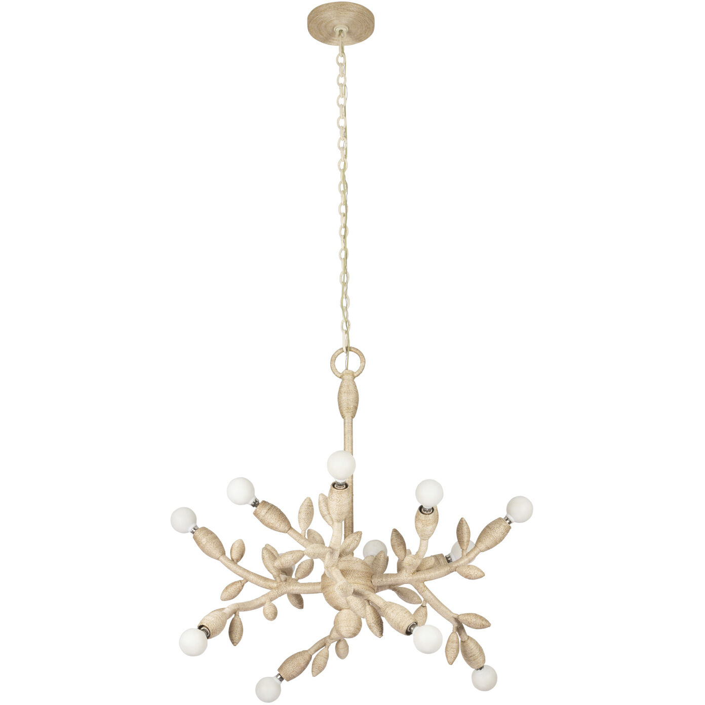 Branche 12 Light 26.5 inch Warm Ivory Chandelier Ceiling Light