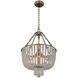 Esperanza 4 Light 16 inch Brushed Champagne Gold Pendant Chandelier Ceiling Light