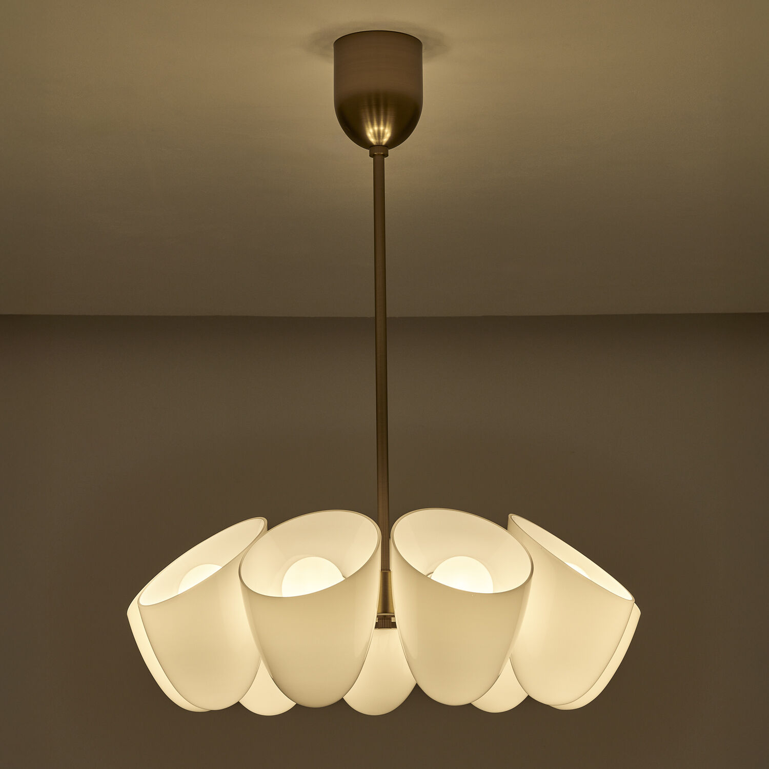 Cocoon 9 Light 28 inch Winter Brass Chandelier Ceiling Light