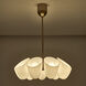 Cocoon 9 Light 28 inch Winter Brass Chandelier Ceiling Light